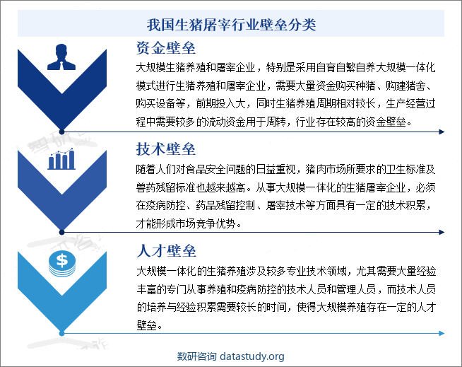 我国生猪屠宰行业壁垒分类