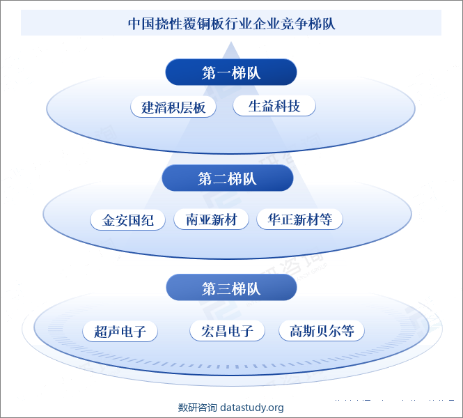 中国挠性覆铜板行业企业竞争梯队