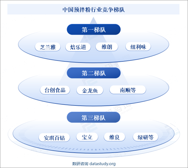 中国预拌粉行业竞争梯队