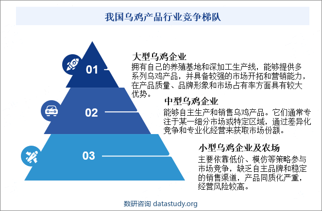 我国乌鸡产品行业竞争梯队