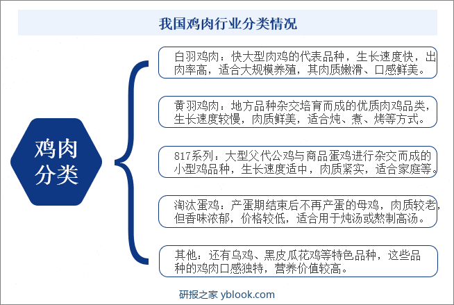 我国鸡肉行业分类情况