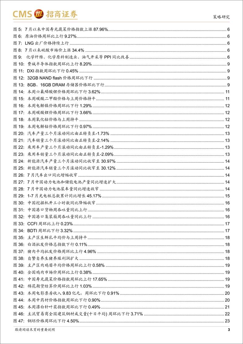 《汽车行业景气观察：7月CPI同比增幅扩大，汽车产销同比降幅扩大-240814-招商证券-34页》 - 第3页预览图