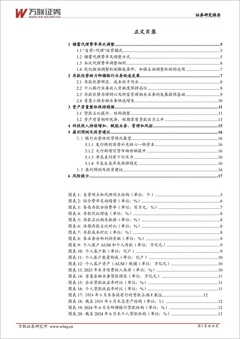 《邮储银行(601658)深度报告：聚焦稳健发展，经营韧性不断增强-241127-万联证券-19页》 - 第3页预览图