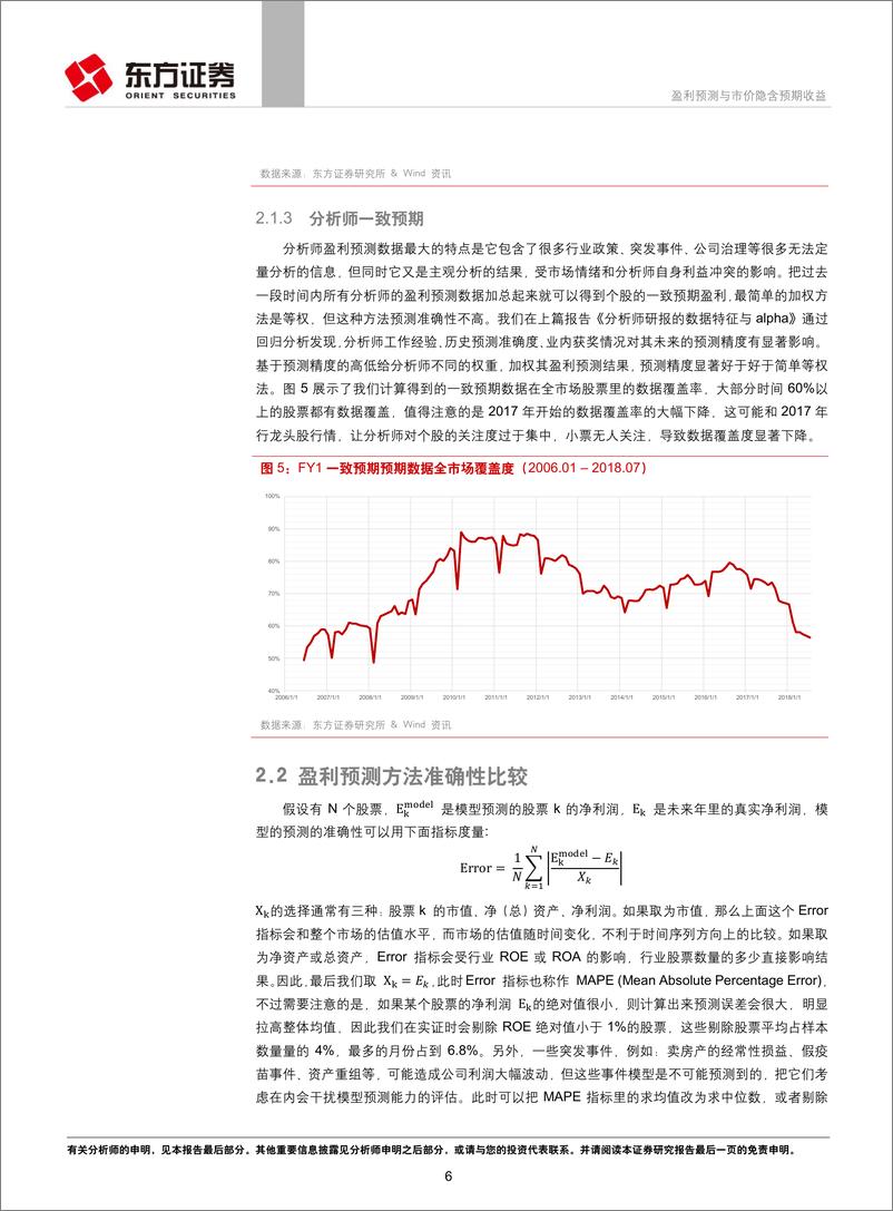 东方证2018090东方证券《因子选股系列研究之四十三》：盈利预测与市价隐含预期收益 - 第6页预览图