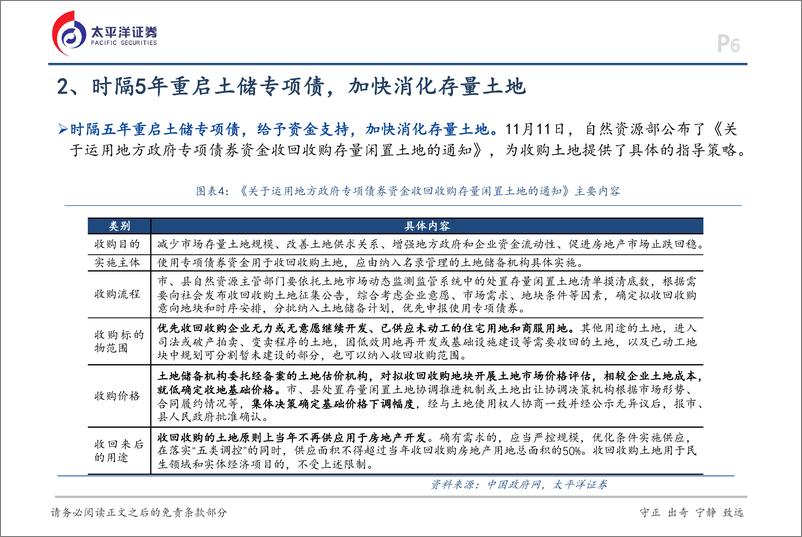 《房地产行业报告：重启土储专项债，存量用地加速去库存-太平洋证券-241231-21页》 - 第6页预览图