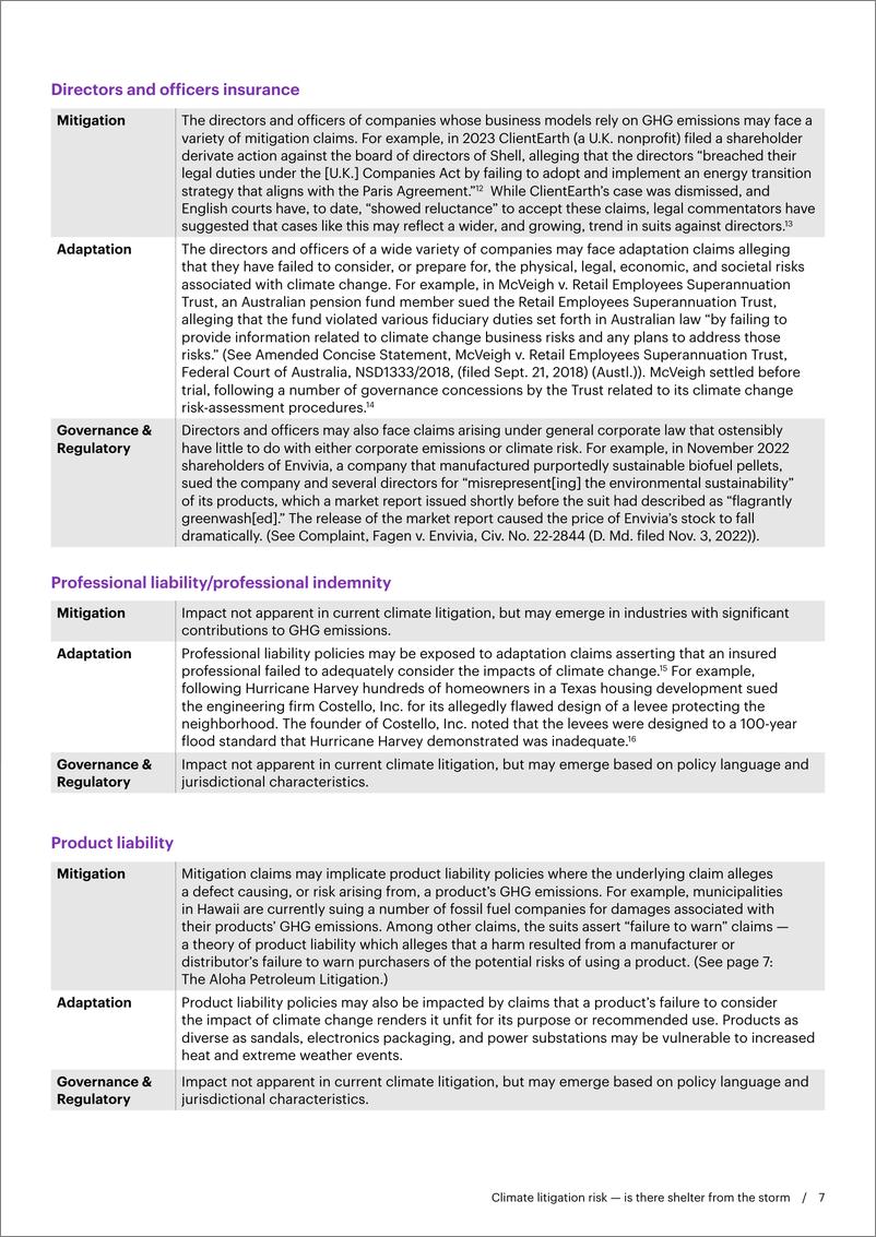 《WTW-气候诉讼风险——有风暴避难所吗？（英）-2023》 - 第8页预览图