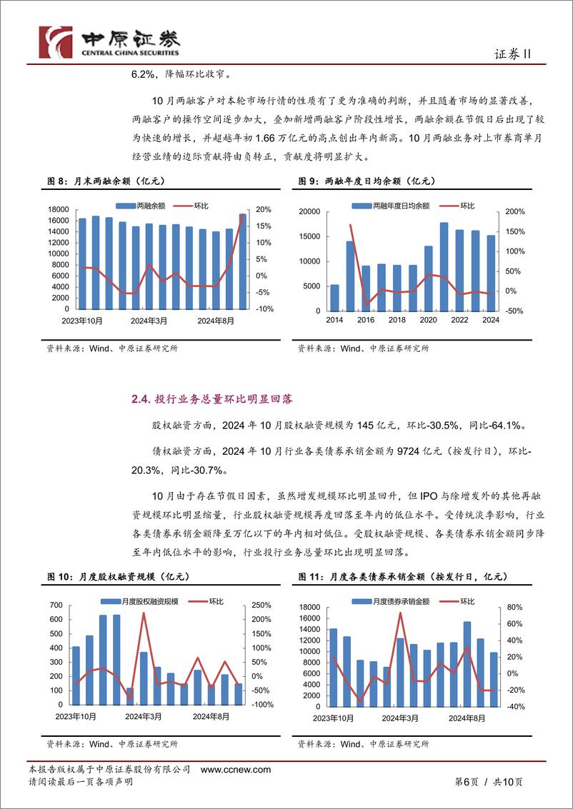 《证券行业券商板块月报：券商板块2024年10月回顾及11月前瞻-241126-中原证券-10页》 - 第5页预览图