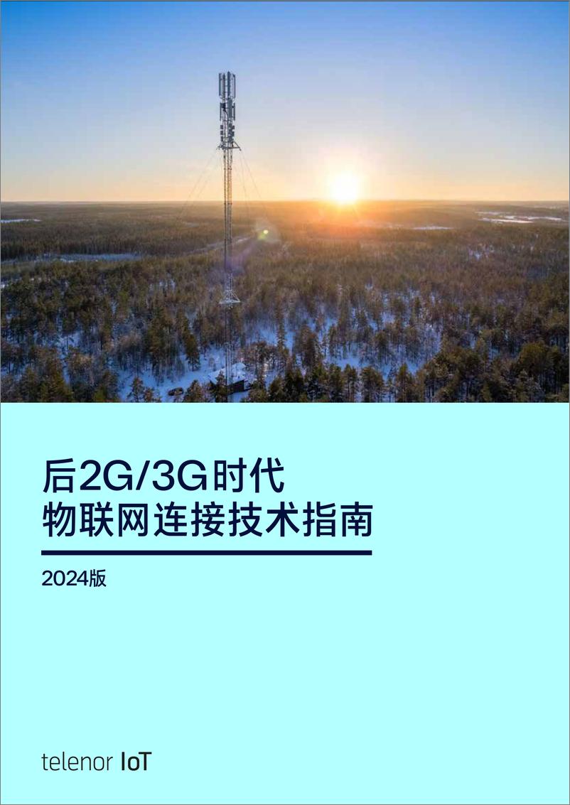 《后2G 3G时代物联网连接技术指南（2024版）-26页》 - 第1页预览图