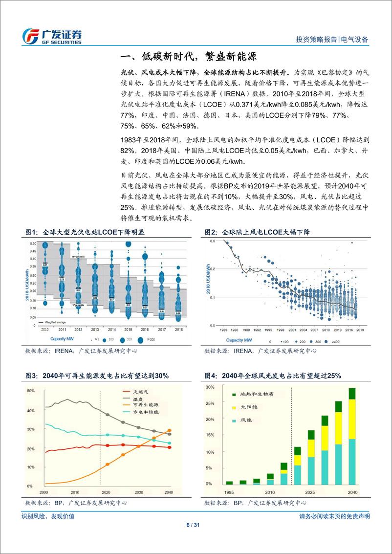 《新能源行业2020年度策略：展望光伏趋势向上，看好风电景气持续-20191214-广发证券-31页》 - 第7页预览图