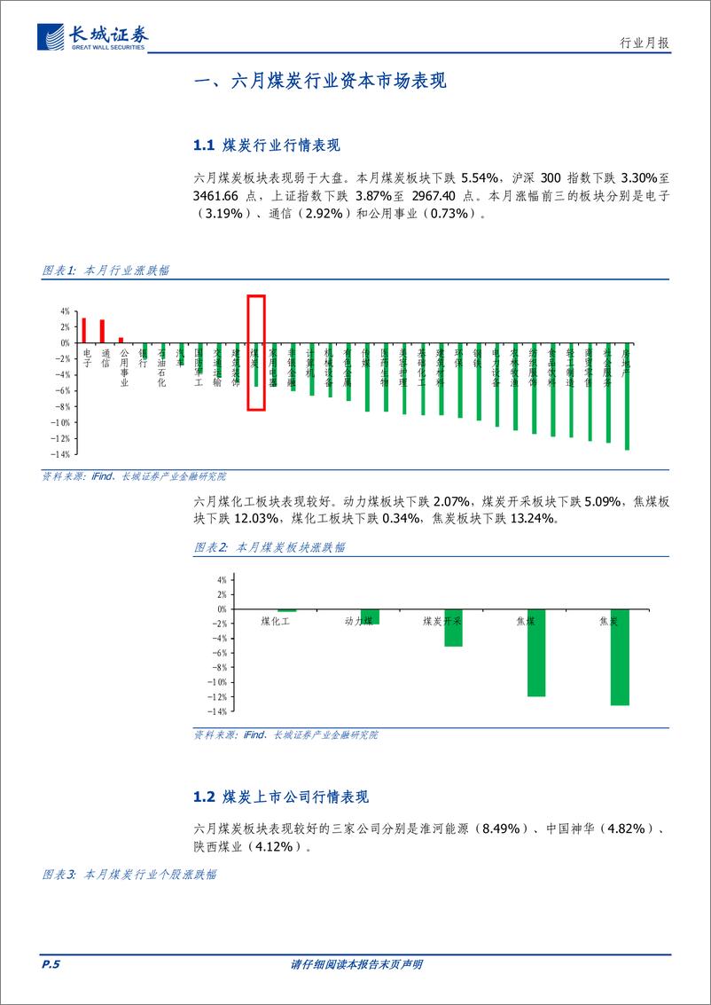 《煤炭行业月报：煤炭月度产量修复明显，高温需求兑现晚于同期-240715-长城证券-14页》 - 第5页预览图