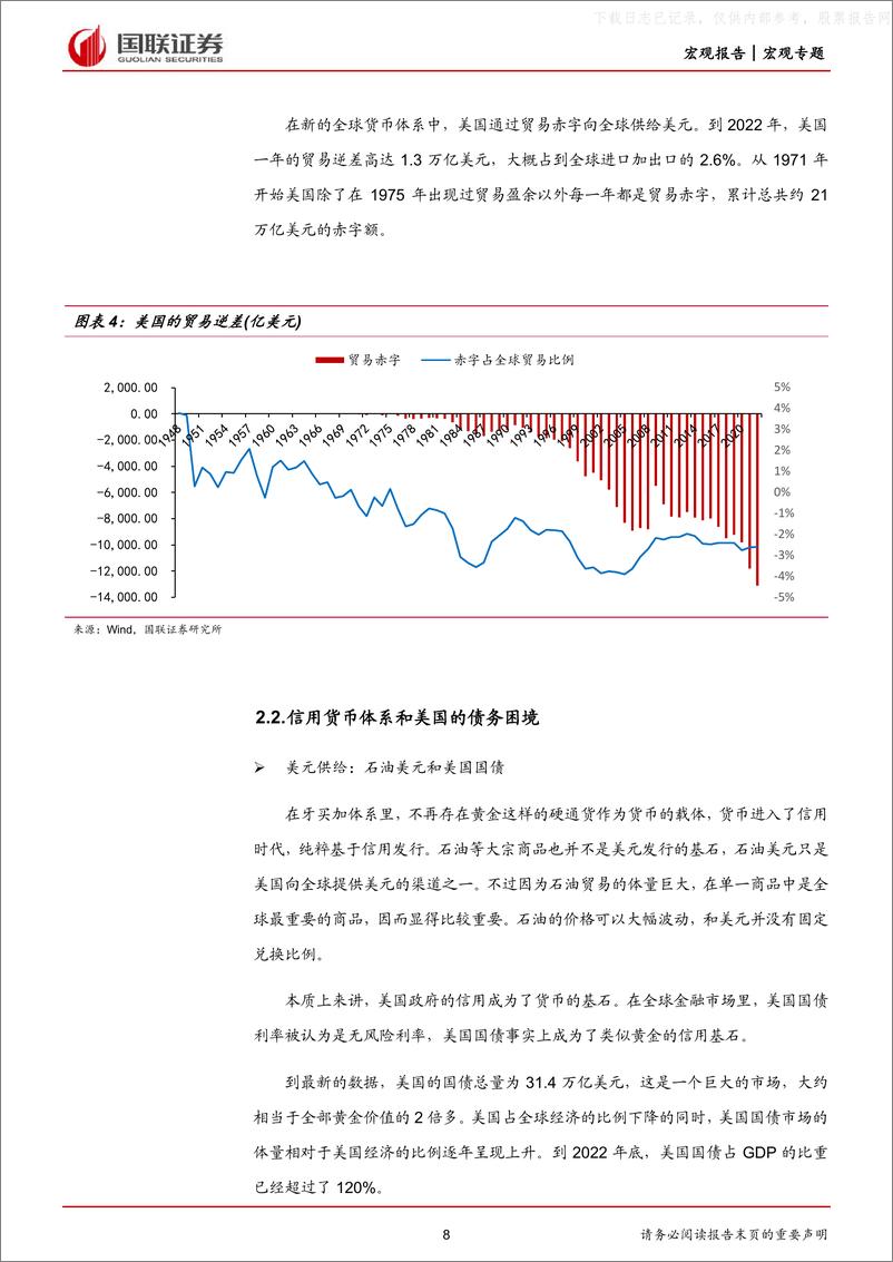 《国联证券-全球货币体系的大变局：去美元化、债务困境和黄金石油的机会-230526》 - 第8页预览图