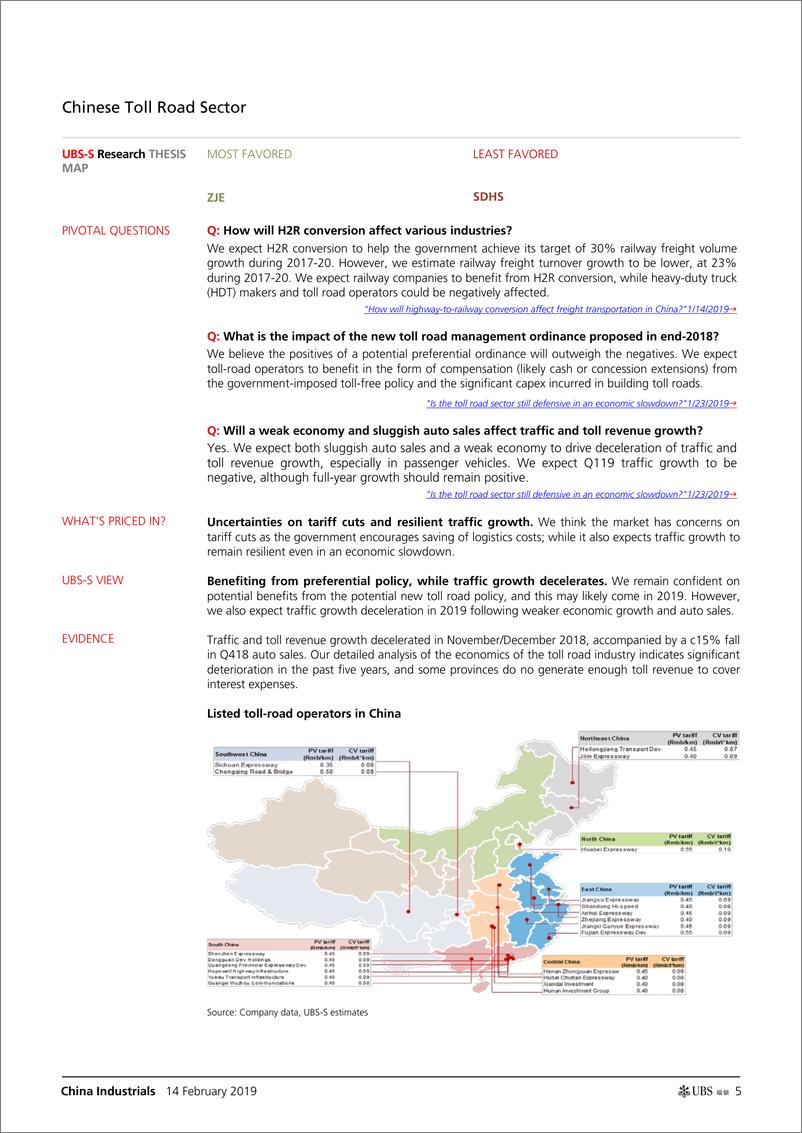 《瑞银-中国-股票策略-中国产业2019年展望：看好有政策支持的防御类股-2019.2.14-33页》 - 第6页预览图