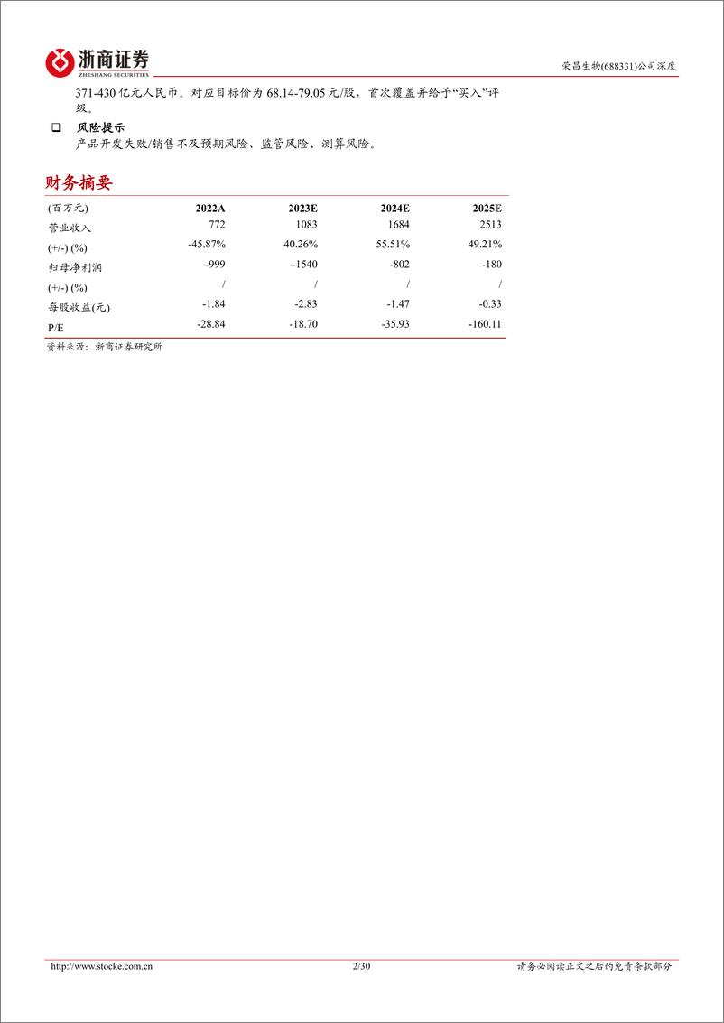 《深度报告-20240326-浙商证券-荣昌生物-688331.SH-荣昌生物深度报ADC+自免双期待国际化突302mb》 - 第2页预览图