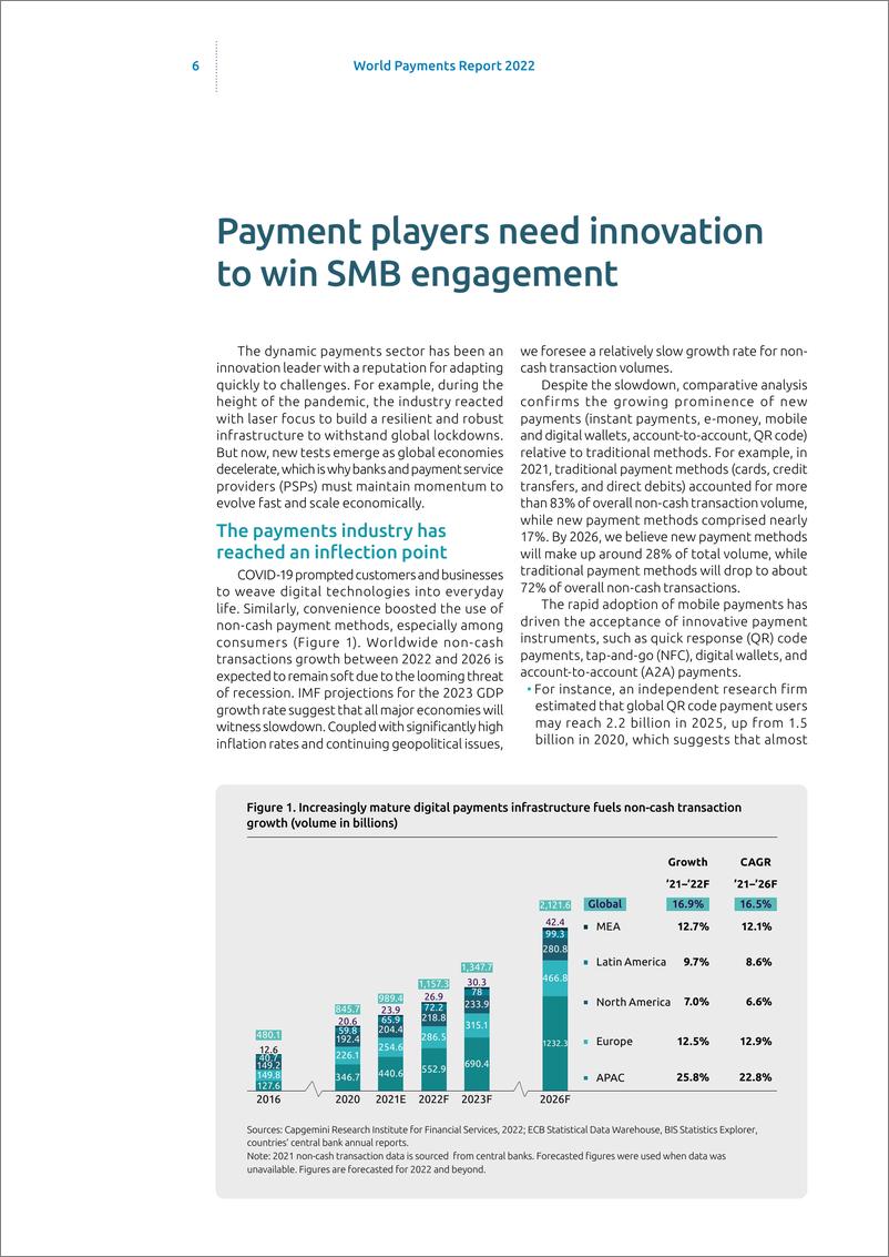 《凯捷-2022年世界支付报告（英）-40页》 - 第6页预览图