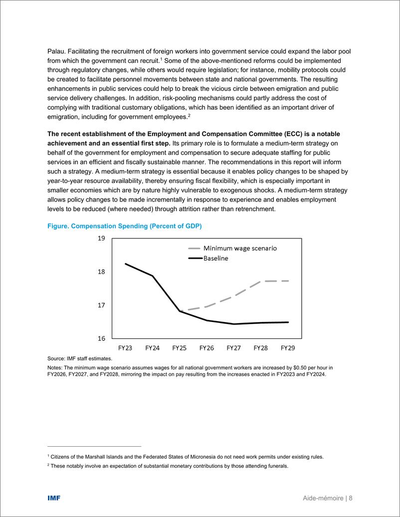 《IMF-帕劳共和国：管理政府就业和补偿的技术援助报告（英）-2024-39页》 - 第8页预览图