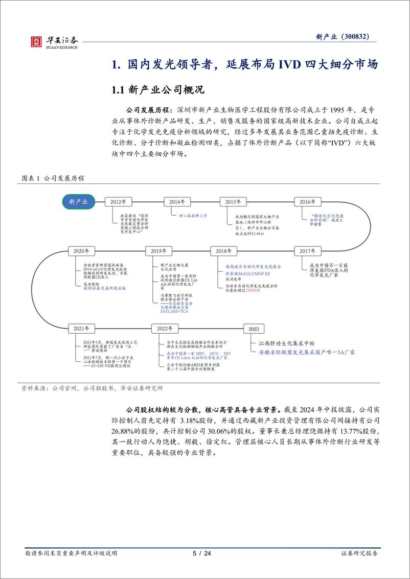 《新产业(300832)国产化学发光出海开拓者-241012-华安证券-24页》 - 第5页预览图