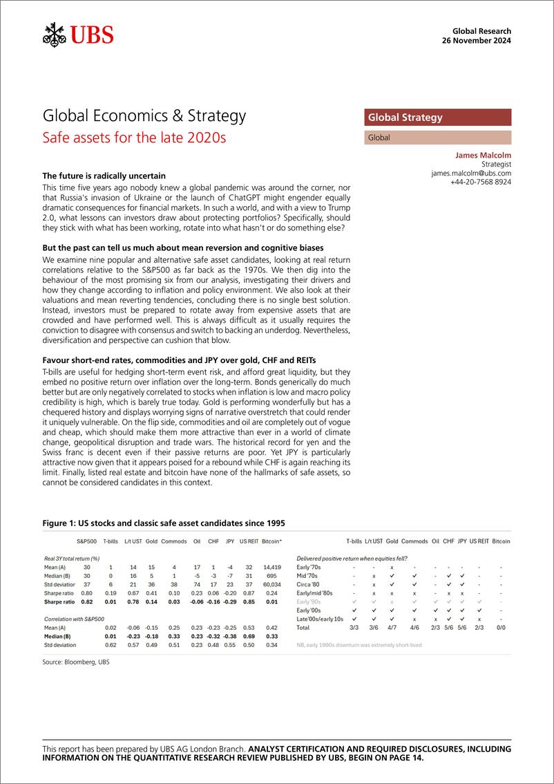 《UBS Equities-Global Economics  Strategy _Safe assets for the late 2020s_...-111816506》 - 第1页预览图