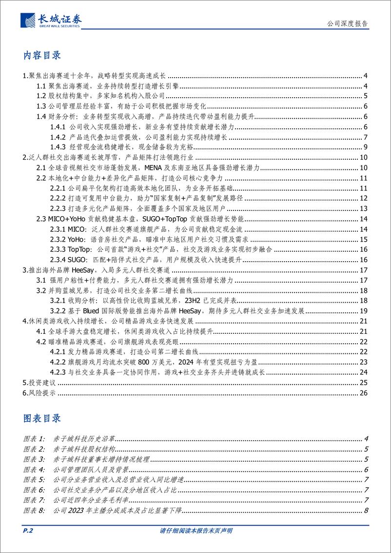 《赤子城科技(09911.HK)社交出海赛道领跑者，多元产品矩阵抢占中东市场-240625-长城证券-28页》 - 第2页预览图