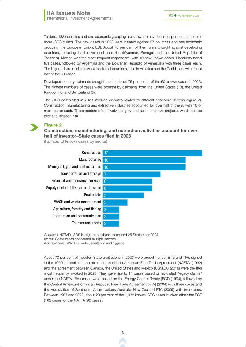 《联合国贸易发展委员会-投资者与国家争端解决案件的事实与数据（英）-2024.11-11页》 - 第3页预览图