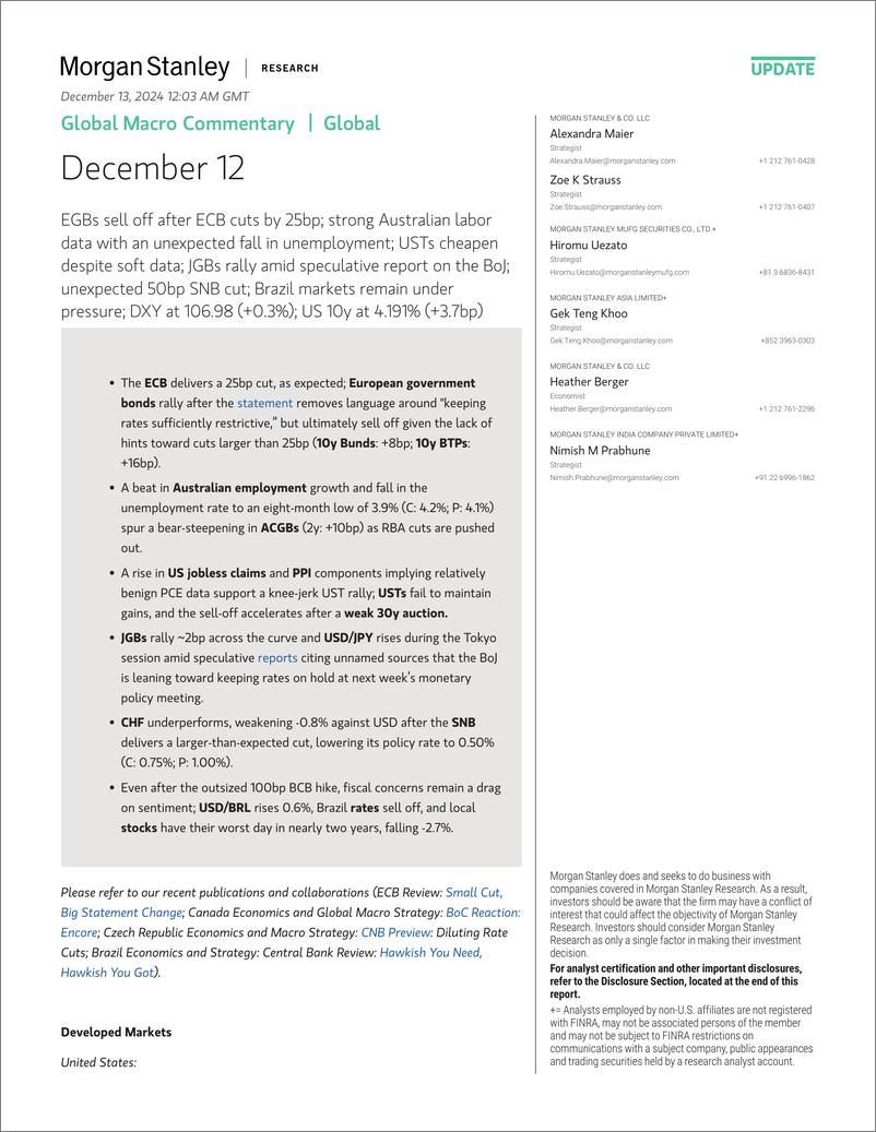 《Morgan Stanley Fixed-Global Macro Commentary December 12-112180542》 - 第1页预览图