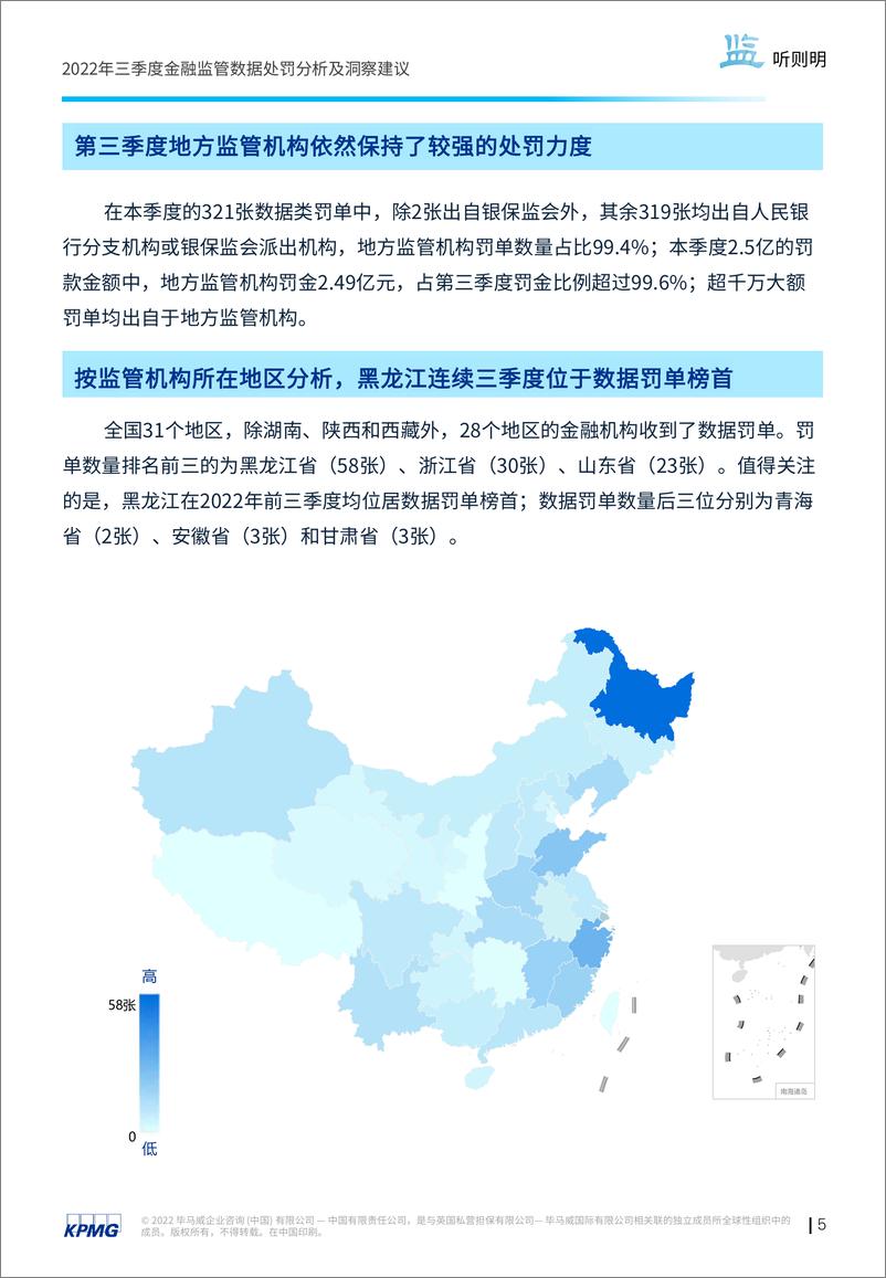 《毕马威-第四期： “监”听则明：金融业监管数据处罚分析及洞察建议（2022年三季度）-23页》 - 第6页预览图