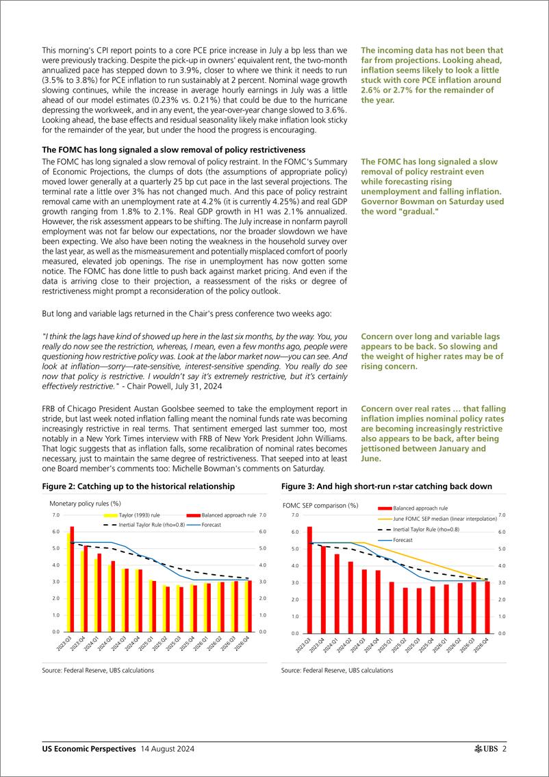 《UBS Economics-US Economic Perspectives _Fed  US outlook update_ Pingle-109855115》 - 第2页预览图