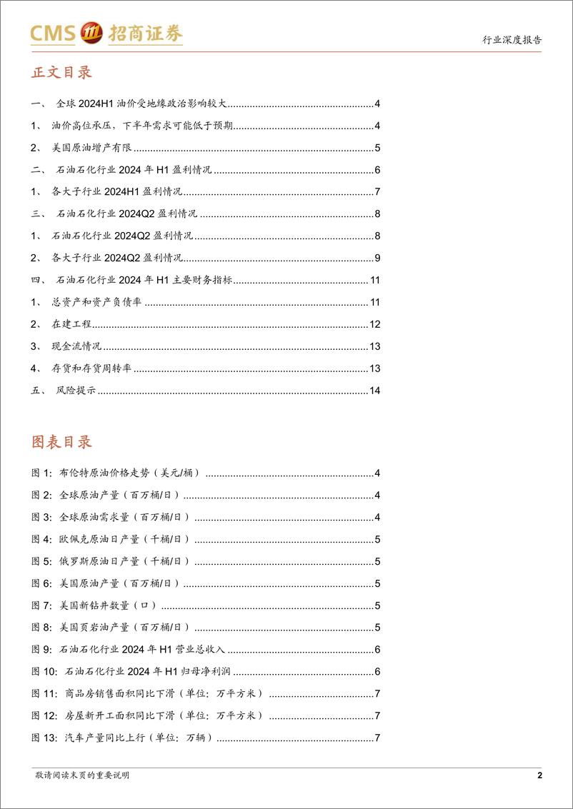 《石油石化行业2024年半年报总结：石化行业景气度持续，重点关注供给侧变化-240909-招商证券-15页》 - 第2页预览图