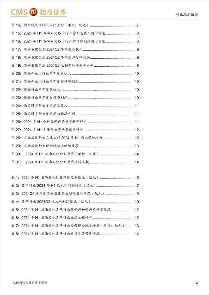 《石油石化行业2024年半年报总结：石化行业景气度持续，重点关注供给侧变化-240909-招商证券-15页》 - 第3页预览图