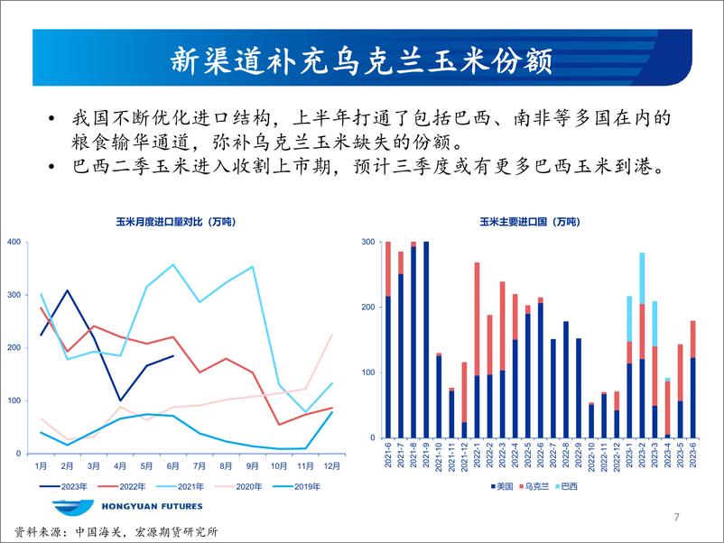 《玉米和玉米淀粉月报：黑海协议终止对国内市场影响有限-20230726-宏源期货-27页》 - 第8页预览图