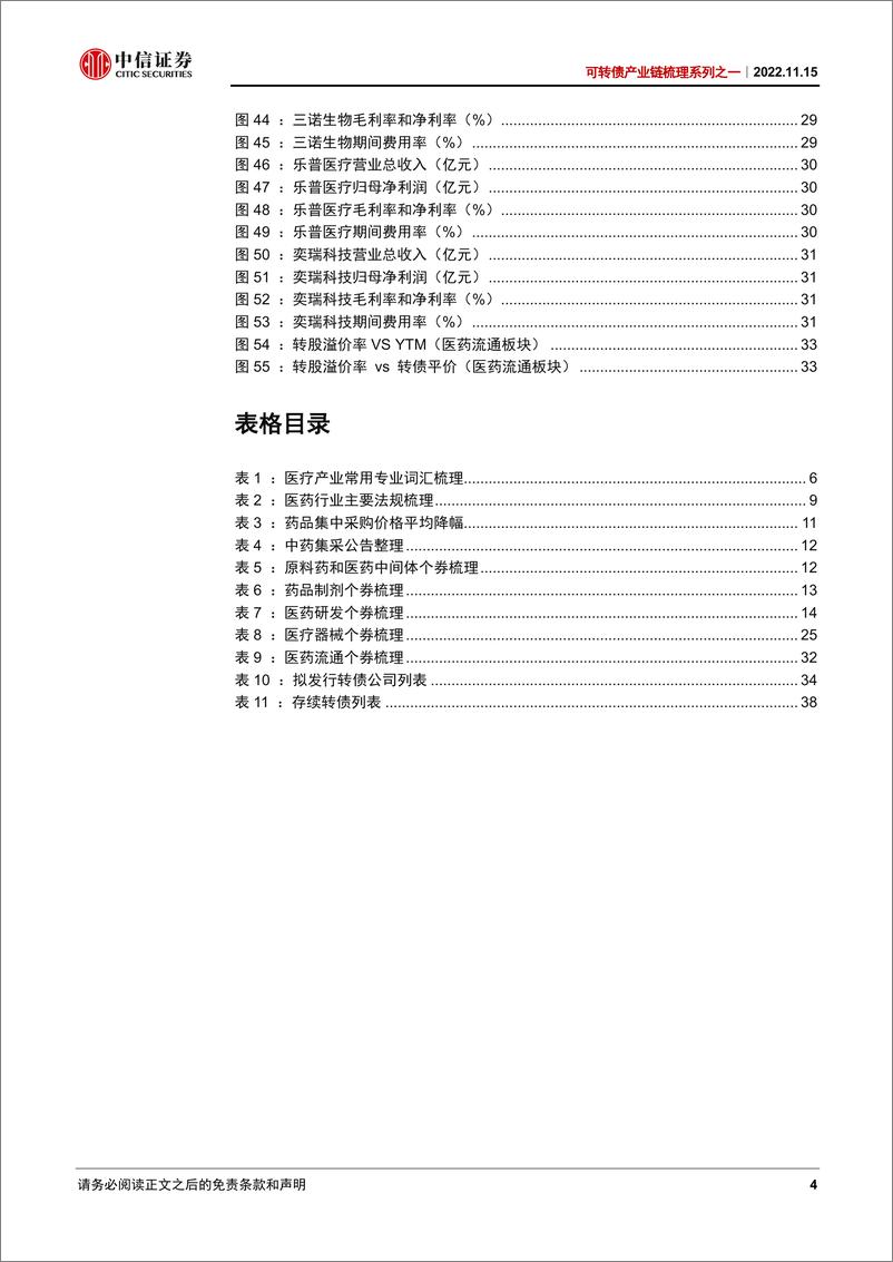 《可转债产业链梳理系列之一：医疗板块转债梳理-20221115-中信证券-46页》 - 第5页预览图