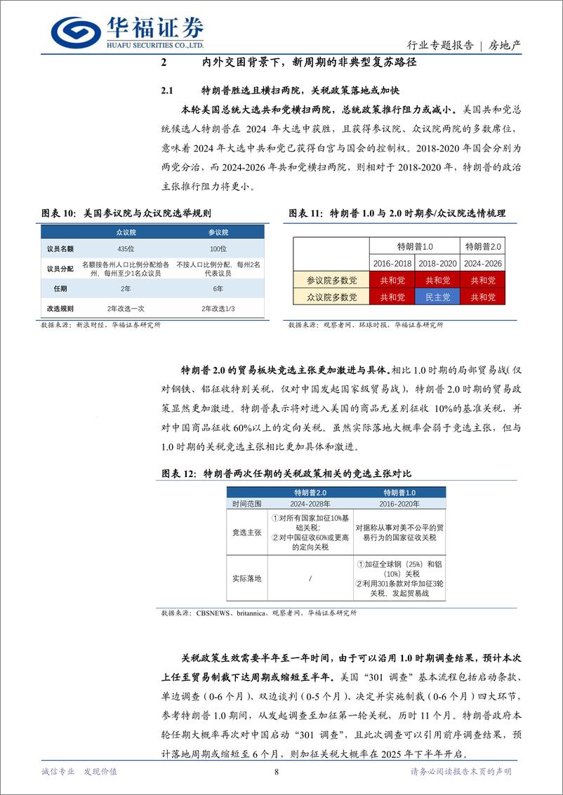 《房地产行业专题报告：特朗普1.0时期下的地产复盘与2.0时期展望-241205-华福证券-16页》 - 第8页预览图