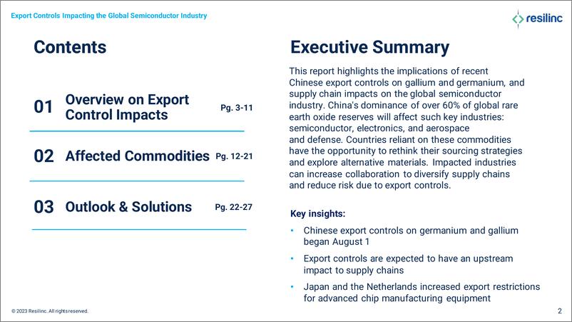 《Resilinc-中国镓锗出口管制对全球半导体供应链的影响（英）-2023.8-28页》 - 第3页预览图