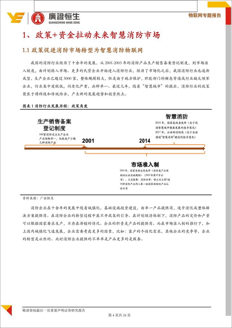 《物联网行业专题报告：聚焦智慧消防千亿市场，关注四类企业投资机会-20190419-广证恒生-24页》 - 第4页预览图