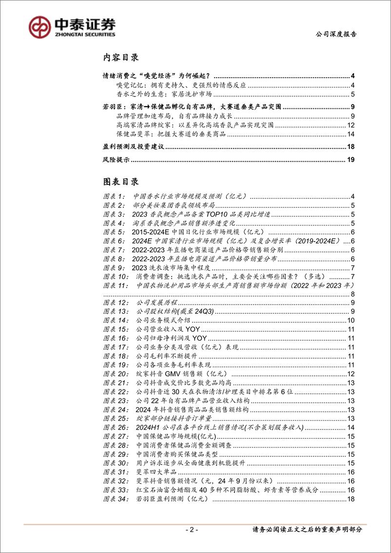 《若羽臣(003010)首次覆盖：乘“香气之旅”，代运营公司的再启航-250114-中泰证券-21页》 - 第2页预览图