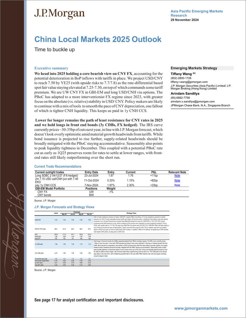 《JPMorgan Econ  FI-China Local Markets 2025 Outlook Time to buckle up-111882567》 - 第1页预览图