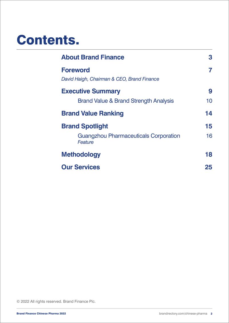 《品牌价值-中国最具价值和实力的医药品牌2022年度报告（英）-2022.6-32页》 - 第3页预览图