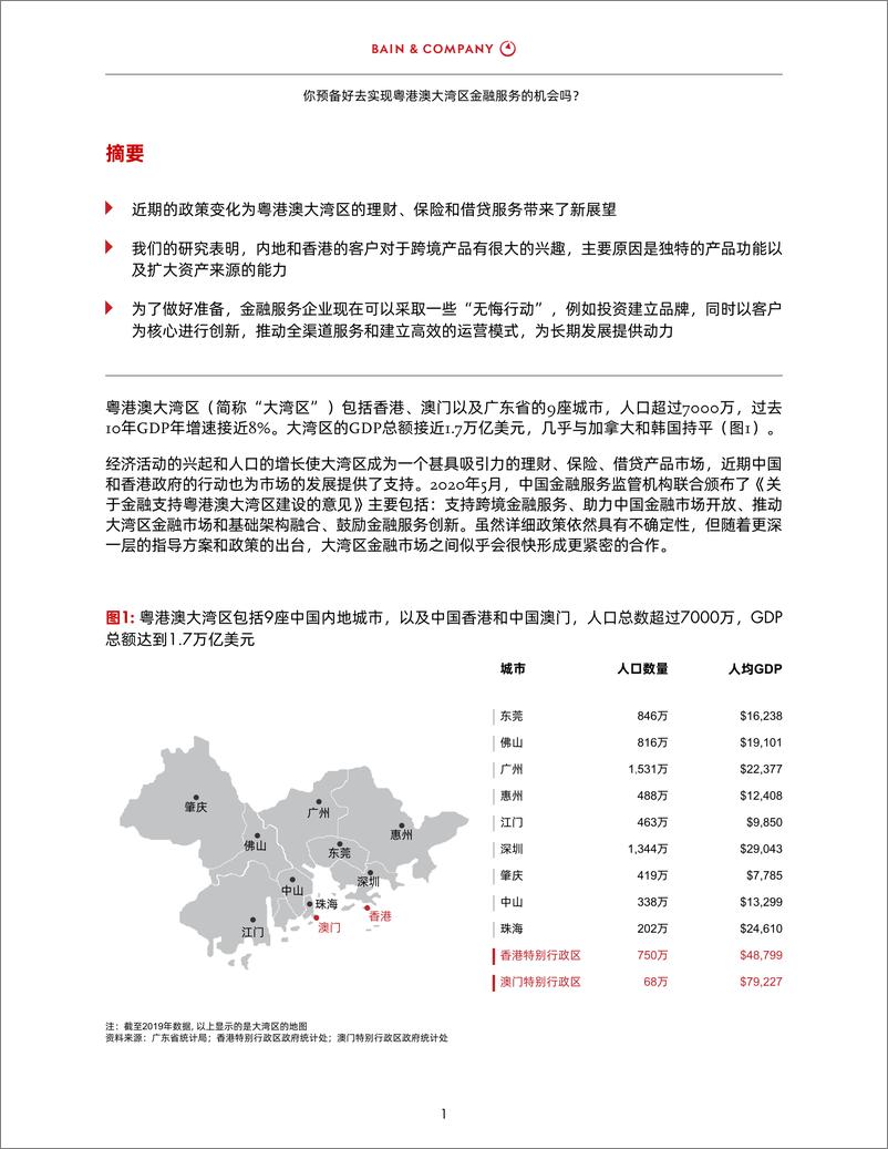 《贝恩&友邦保险-金融服务机构应当做好准备，抓住中国大湾区机会-2021.1-12页》 - 第3页预览图