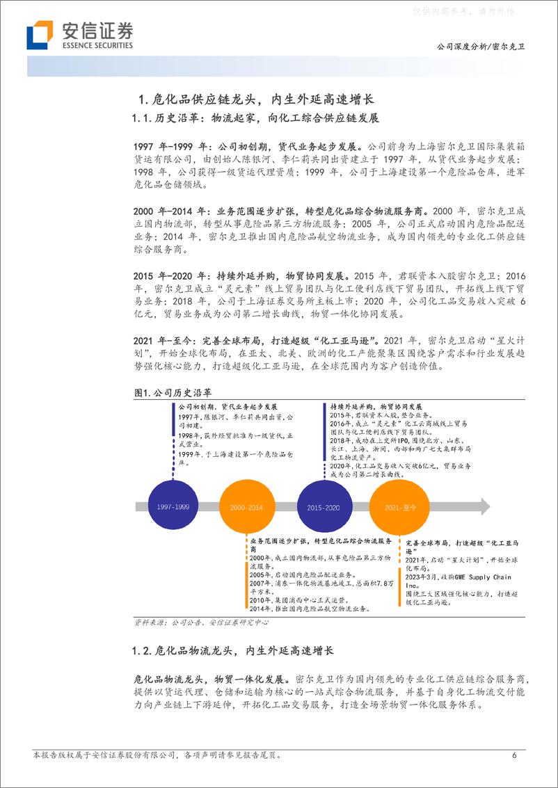《安信证券-密尔克卫(603713)化工物流龙头，物贸一体迈向新未来-230417》 - 第6页预览图