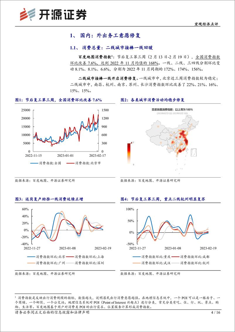 《宏观经济点评：疫后复苏跟踪2月第2期，外出务工意愿修复-20230220-开源证券-16页》 - 第5页预览图