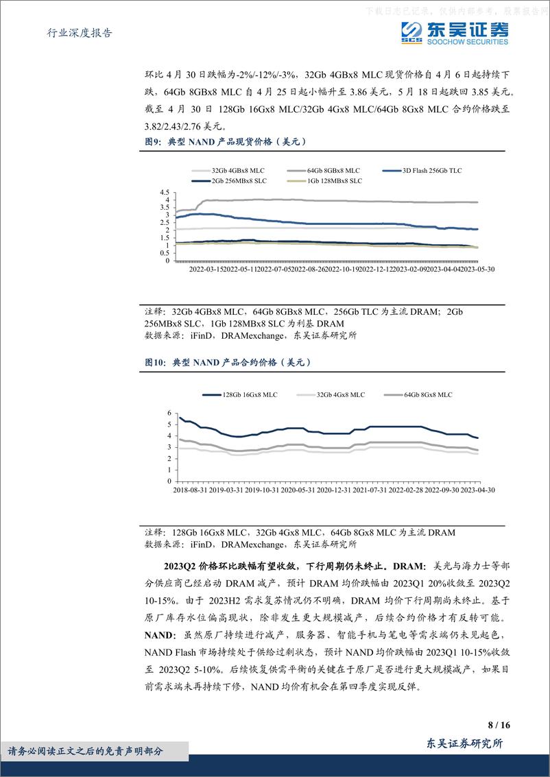 《东吴证券-电子行业深度报告：存储行业拐点渐显，产业国产化势在必行-230612》 - 第8页预览图