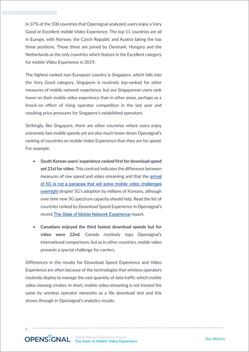 《Opensignal-2019年全球移动视频体验报告（英文）-2019.12-19页》 - 第7页预览图
