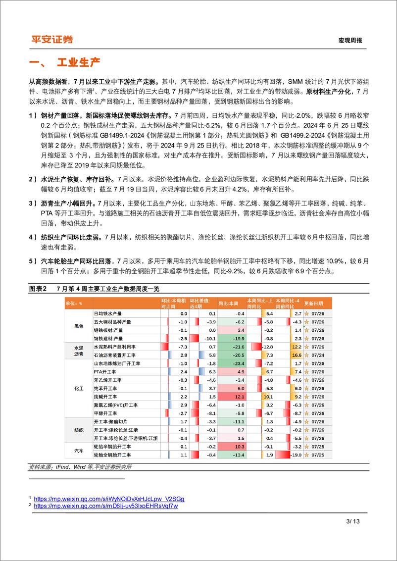 《中国经济高频观察：7月高频数据表现如何-240728-平安证券-13页》 - 第3页预览图