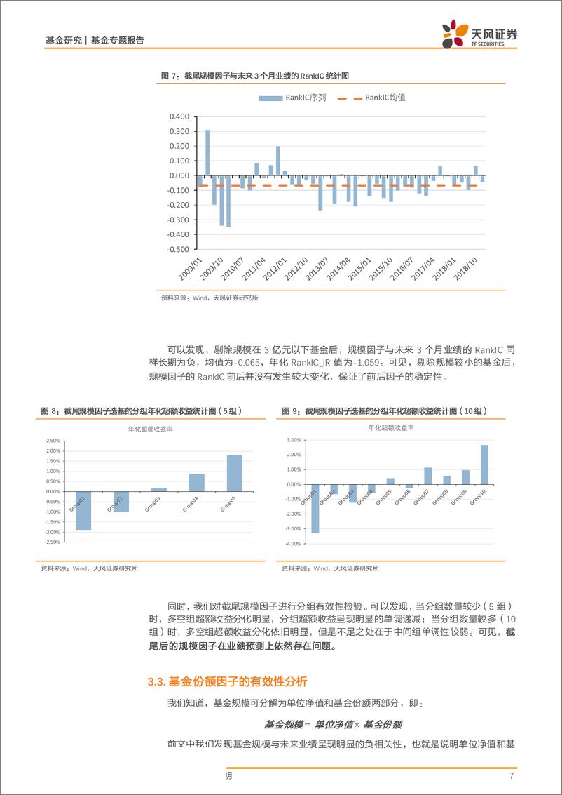 《基金专题报告：规模因子在FOF组合构建中的应用-20190611-天风证券-20页》 - 第8页预览图