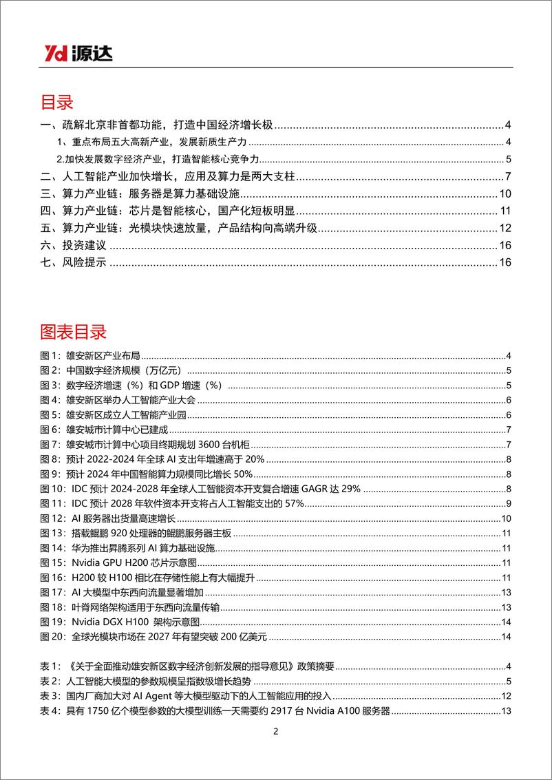 《计算机行业雄安新区专题研究：构建人工智能核心竞争力，加快算力基础设施建设-241106-源达信息-17页》 - 第2页预览图