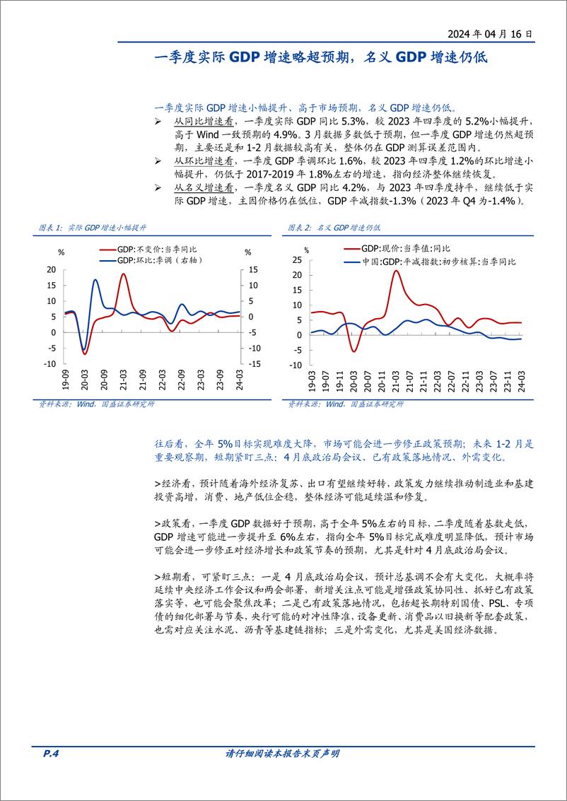 《宏观点评：一季度GDP超预期，带来哪些新变化？-240416-国盛证券-15页》 - 第4页预览图