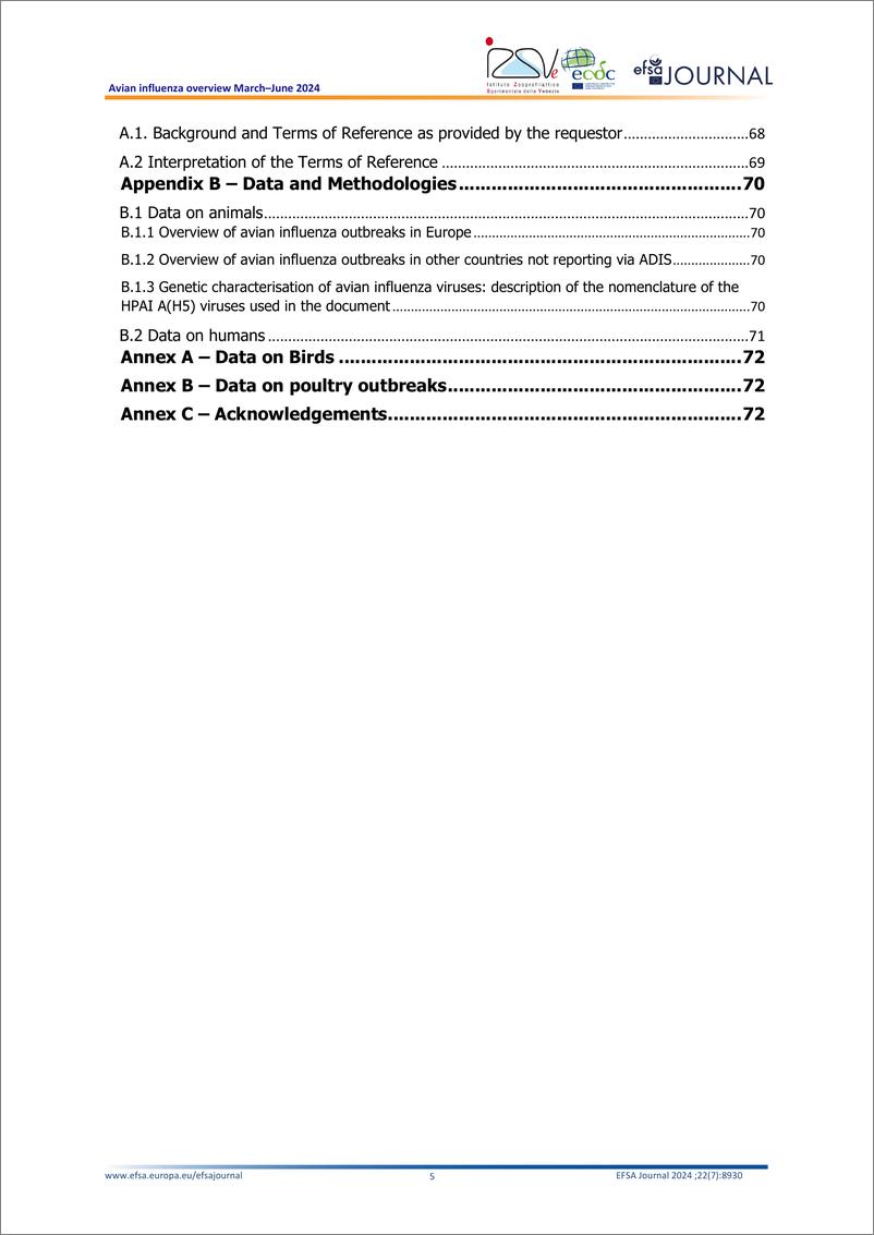 《欧洲疾控中心-禽流感概述2024年3月至6月（英）-72页》 - 第5页预览图