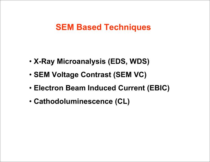 《SEM Based Techniques》 - 第2页预览图