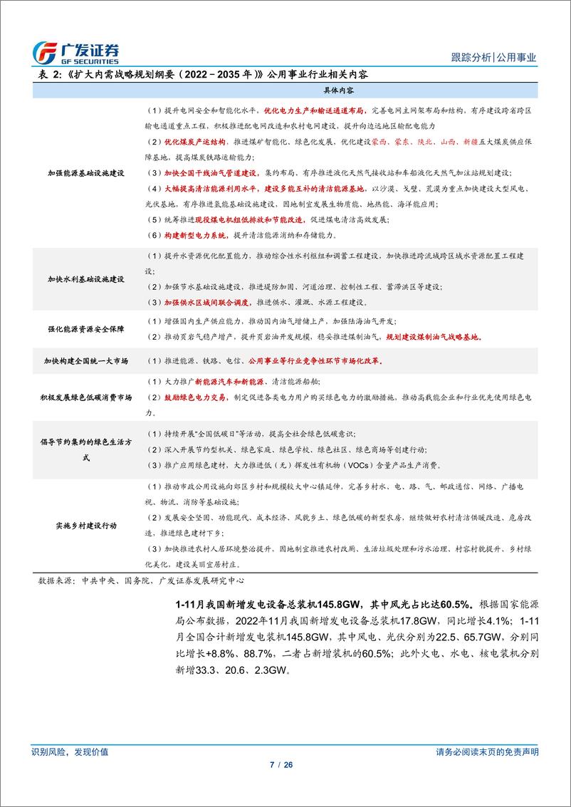 《公用事业行业月报：加快能源基建+电改，挖掘电力内需价值-20221218-广发证券-26页》 - 第8页预览图