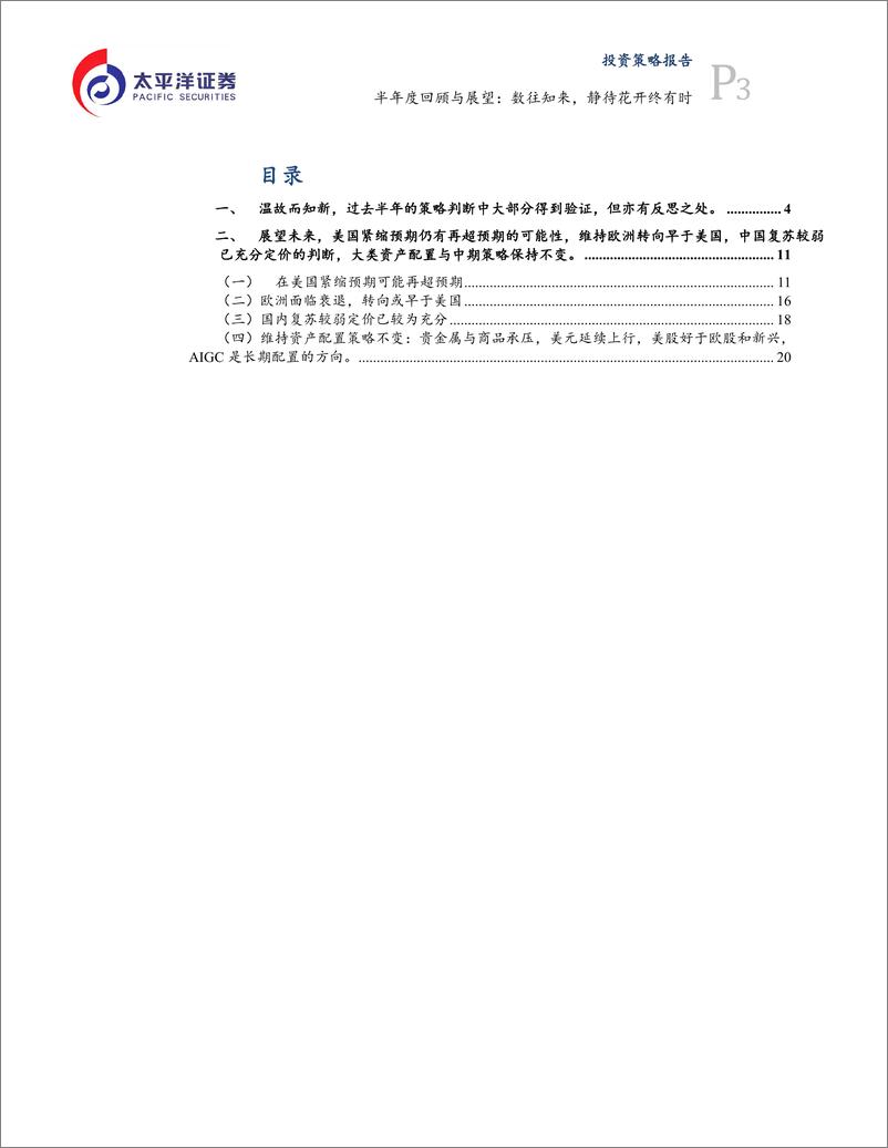 《半年度回顾与展望：数往知来，静待花开终有时-20230626-太平洋证券-26页》 - 第4页预览图