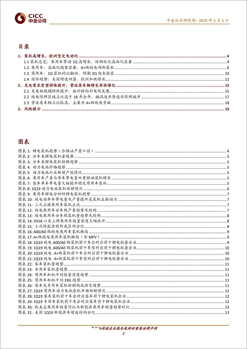 《电气设备行业新能源车一季度观察：乘用车领衔增长，马太效应加剧-20190506-中金公司-21页》 - 第3页预览图